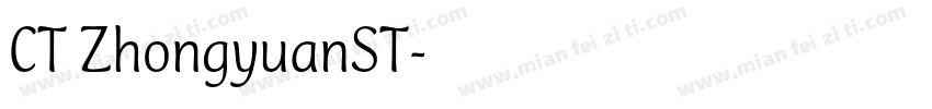 CT ZhongyuanST字体转换
